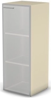 Шкаф с матовым стеклом 3 уровня правый